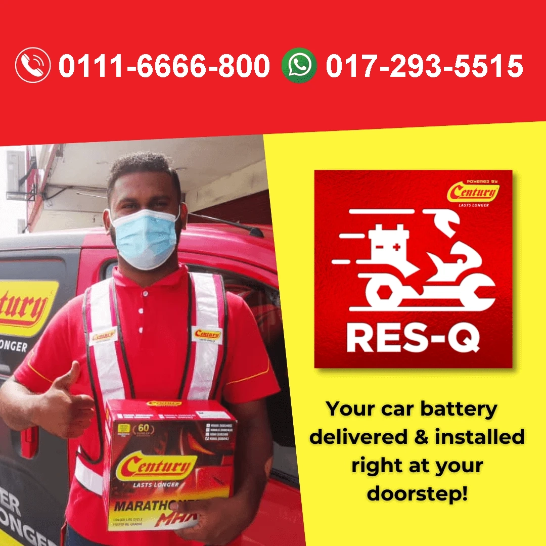 Century ResQ Car Battery Bateri Kereta